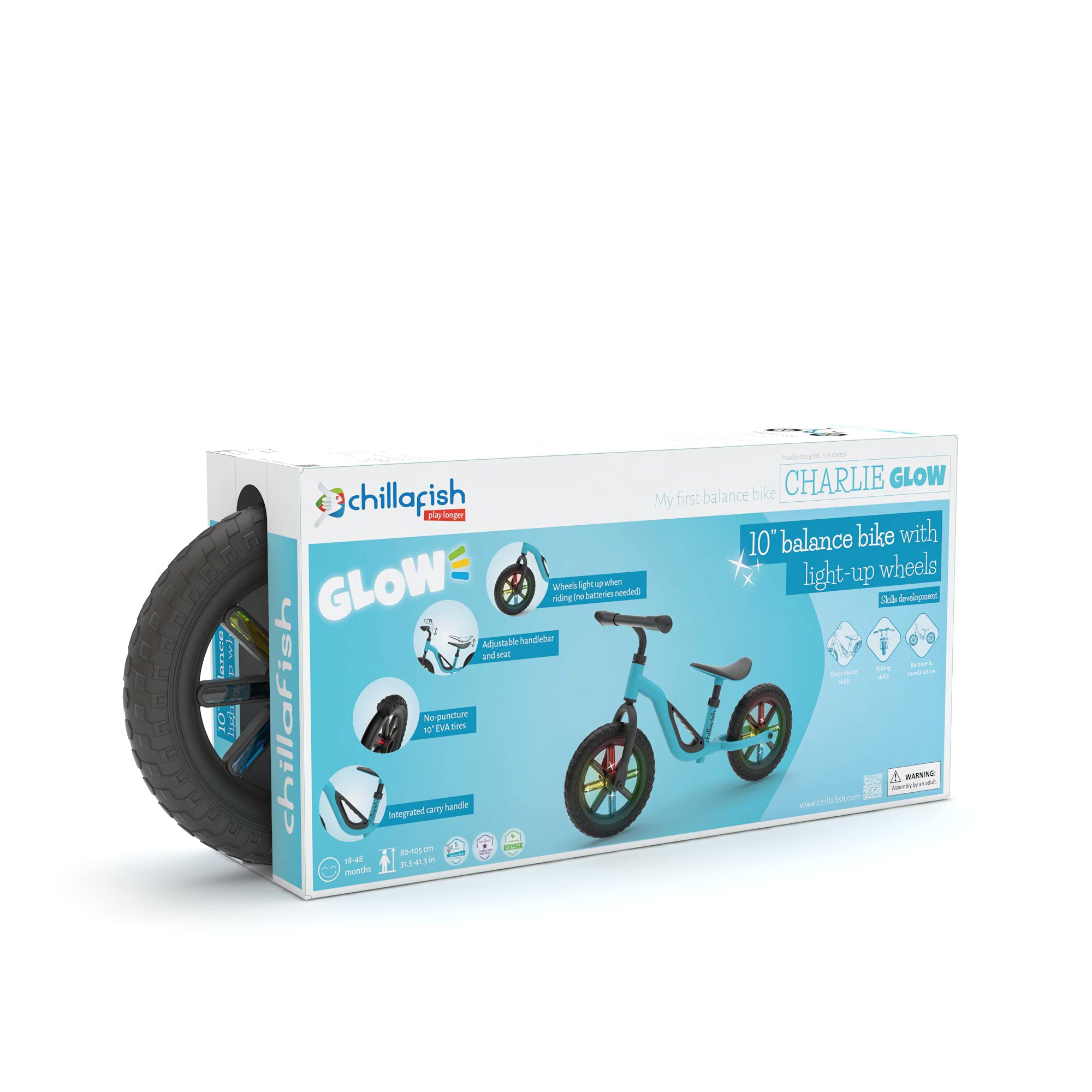 Foto 7 pulgar | Bicicleta Balance Chillafish Charlie Glow Ligera De 18 A 48 Meses - Venta Internacional.