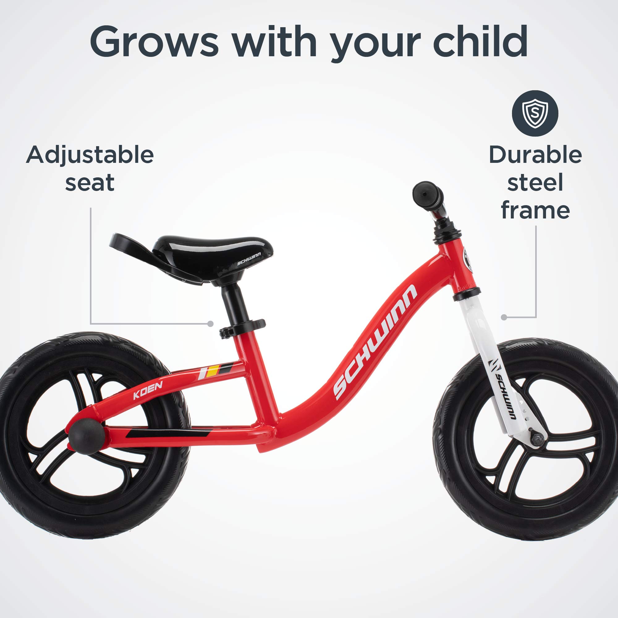 Foto 4 pulgar | Bicicleta Balance Schwinn Koen & Elm Con Ruedas De 12 Pulgadas Para Niños, Color Rojo - Venta Internacional.