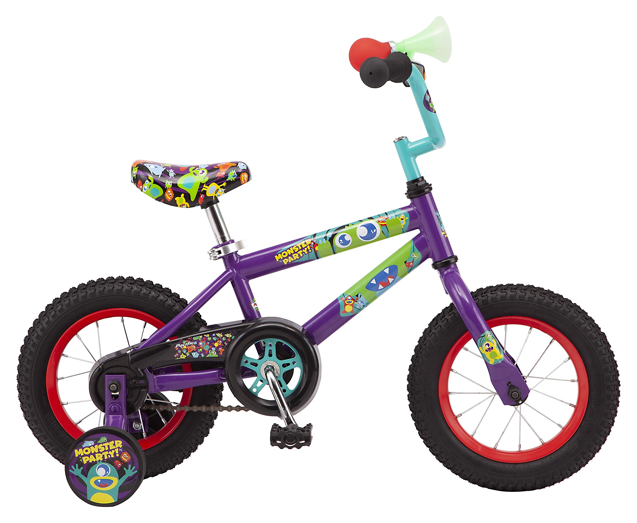 Foto 3 pulgar | Ruedas Bike Pacific Funny Monsters Para Niños De 12 Pulgadas, Color Morado De 3 A 5 Años - Venta Internacional.