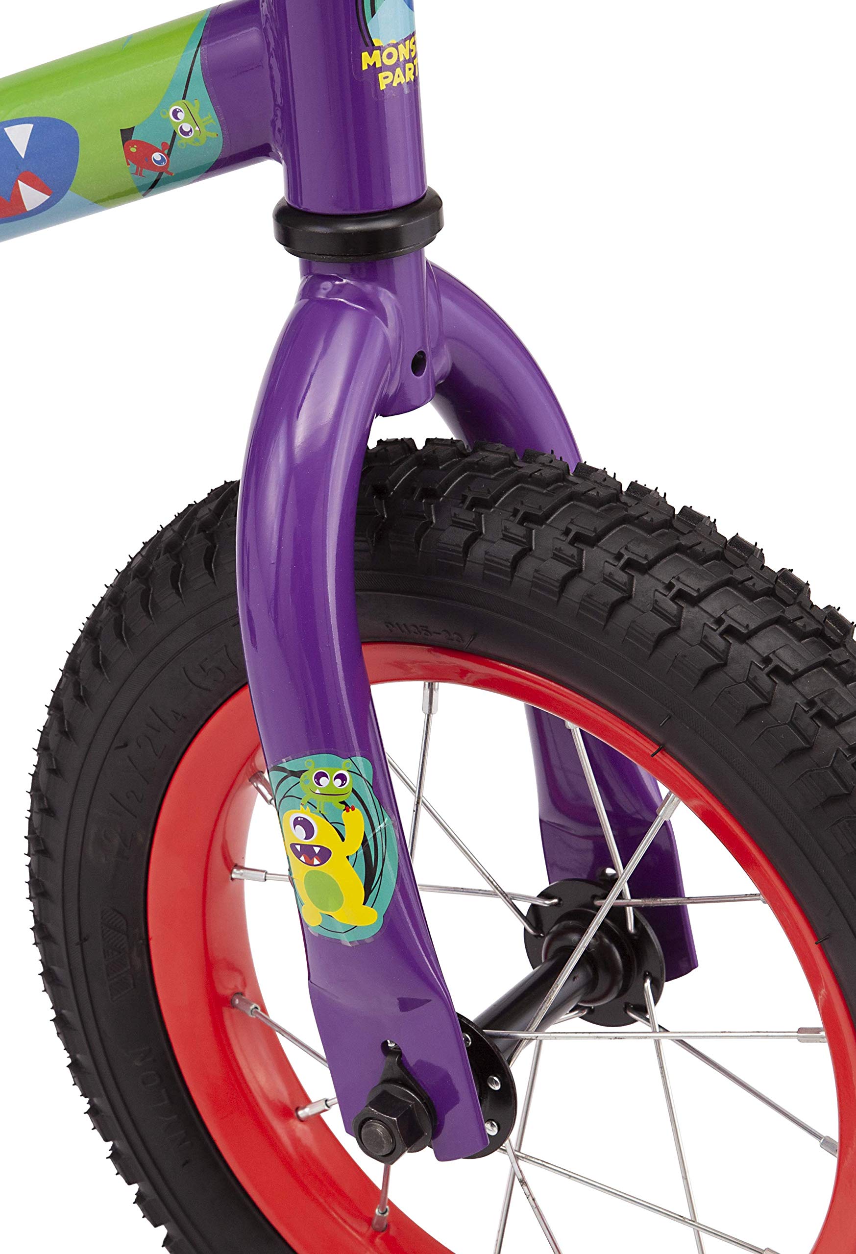 Foto 6 pulgar | Ruedas Bike Pacific Funny Monsters Para Niños De 12 Pulgadas, Color Morado De 3 A 5 Años - Venta Internacional.