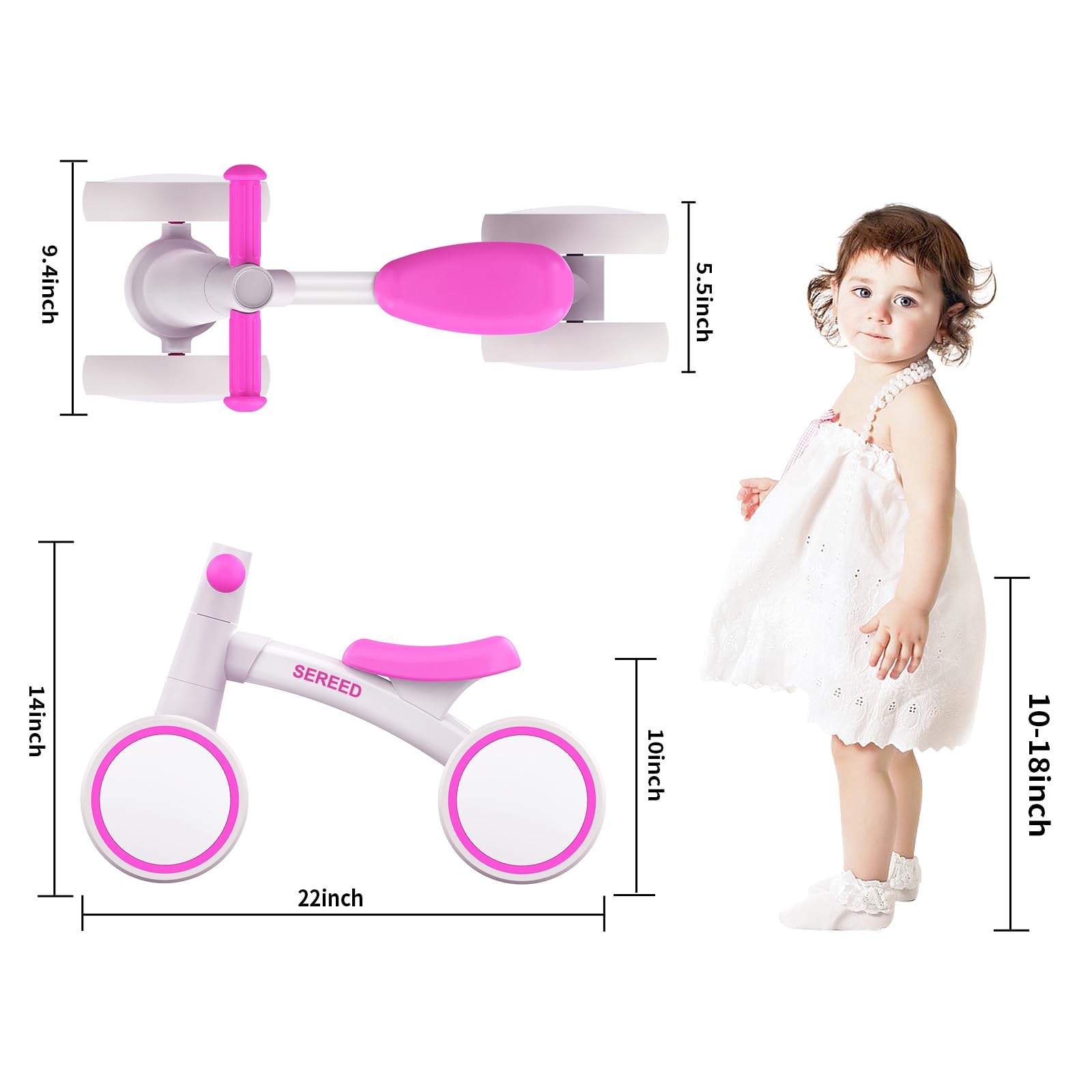 Foto 3 pulgar | Bicicleta de Equilibrio Sereed Infantil-Venta Internacional