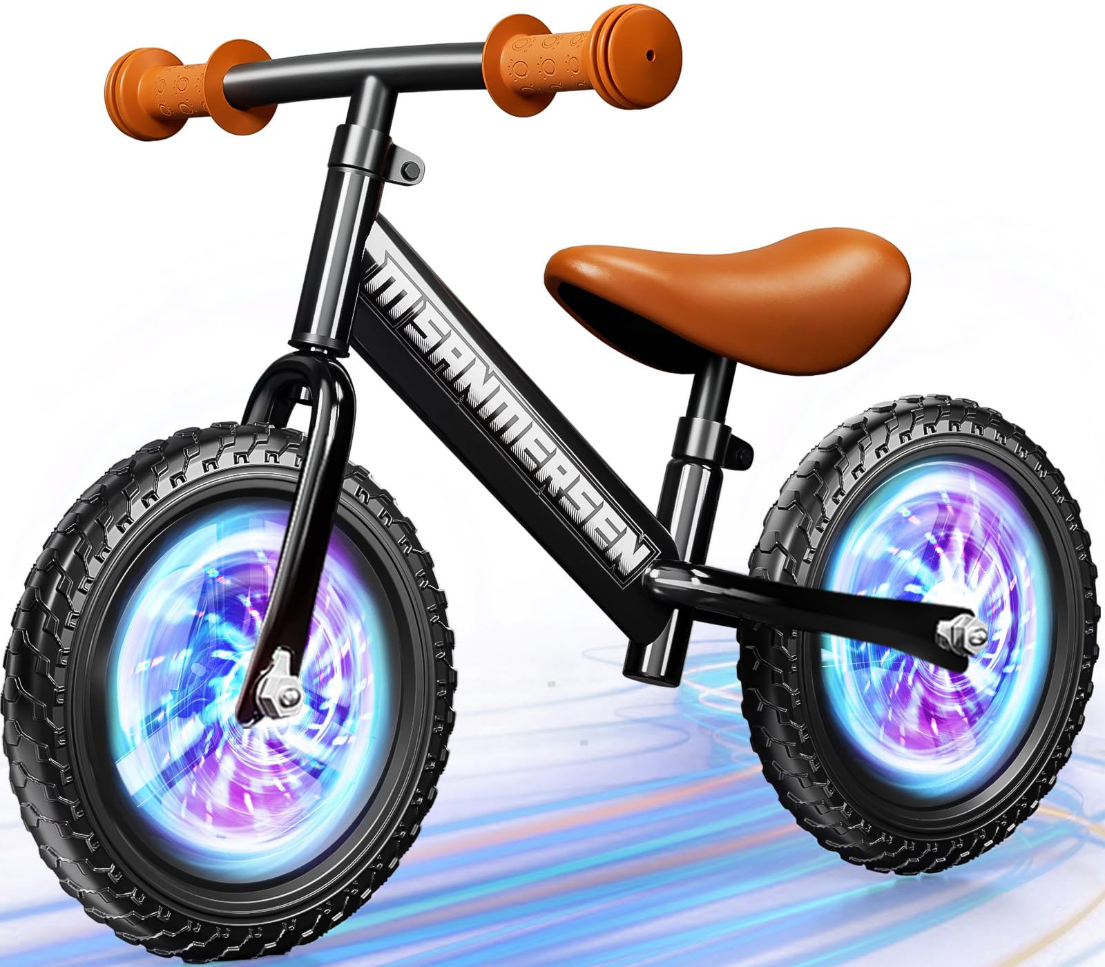 Bicicleta Balance M Sanmersen Con Iluminación Colorida De 2 A 5 Años - Venta Internacional.