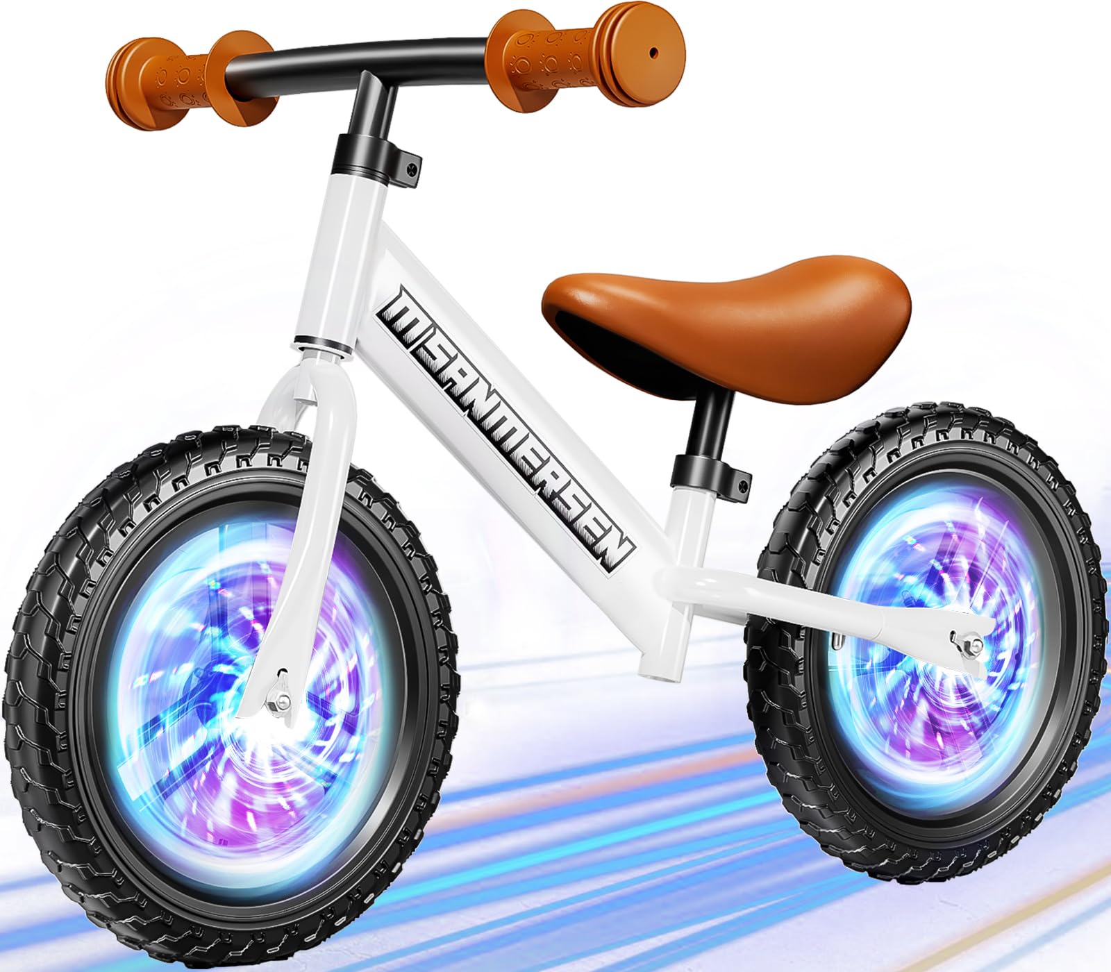 Bicicleta Balance M Sanmersen Con Iluminación Colorida De 2 A 5 Años - Venta Internacional.