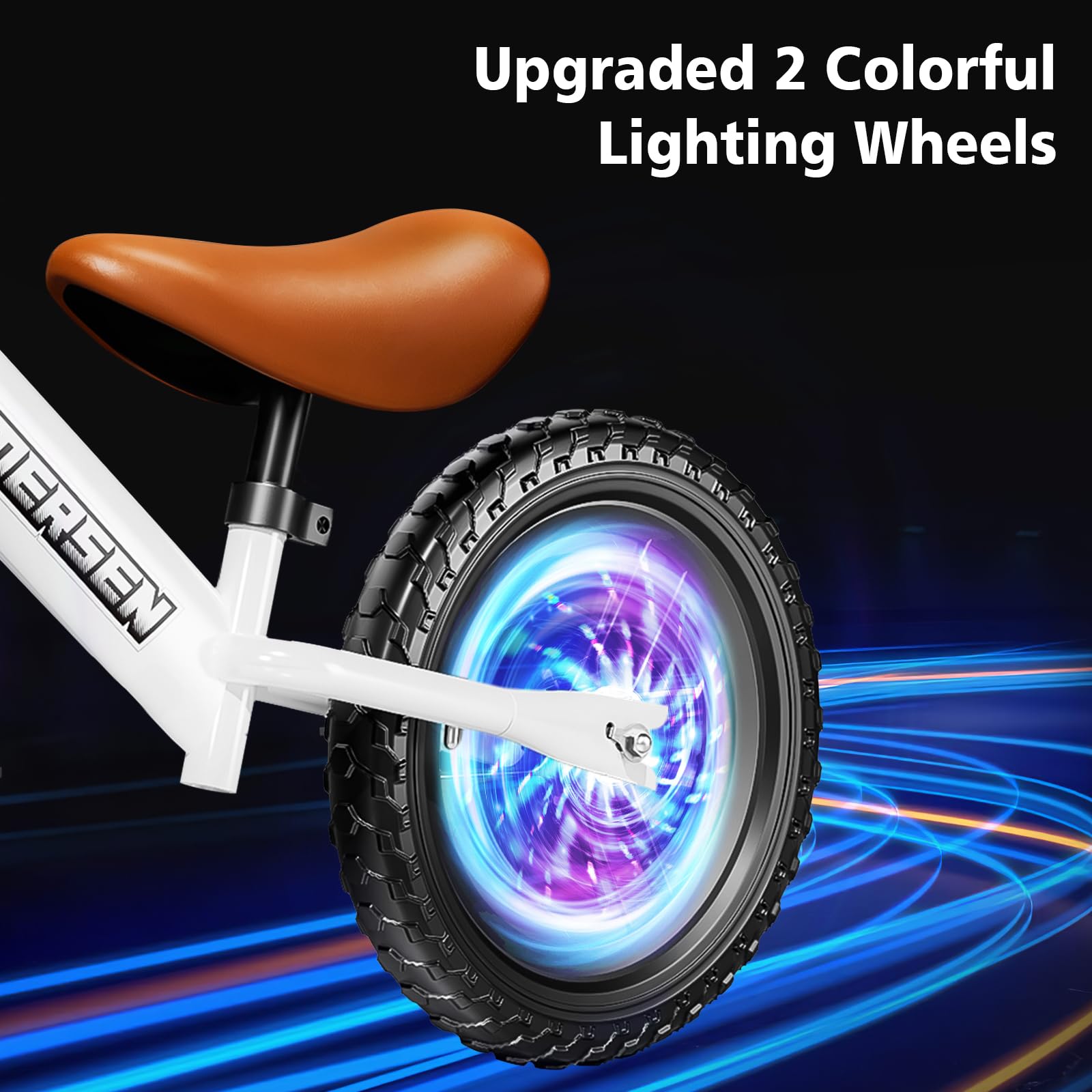 Foto 2 | Bicicleta Balance M Sanmersen Con Iluminación Colorida De 2 A 5 Años - Venta Internacional.