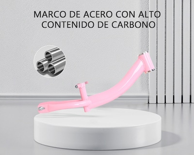 Foto 6 | Bicicleta De Equilibrio Y Balance Basitex Color Rosa