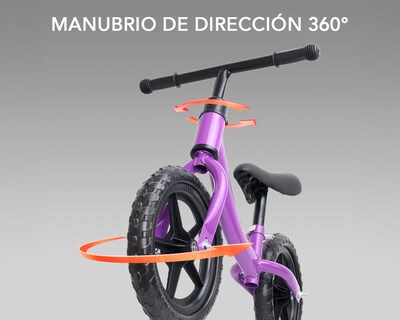 Foto 4 | Bicicleta De Equilibrio Y Balance Basitex Color Morado