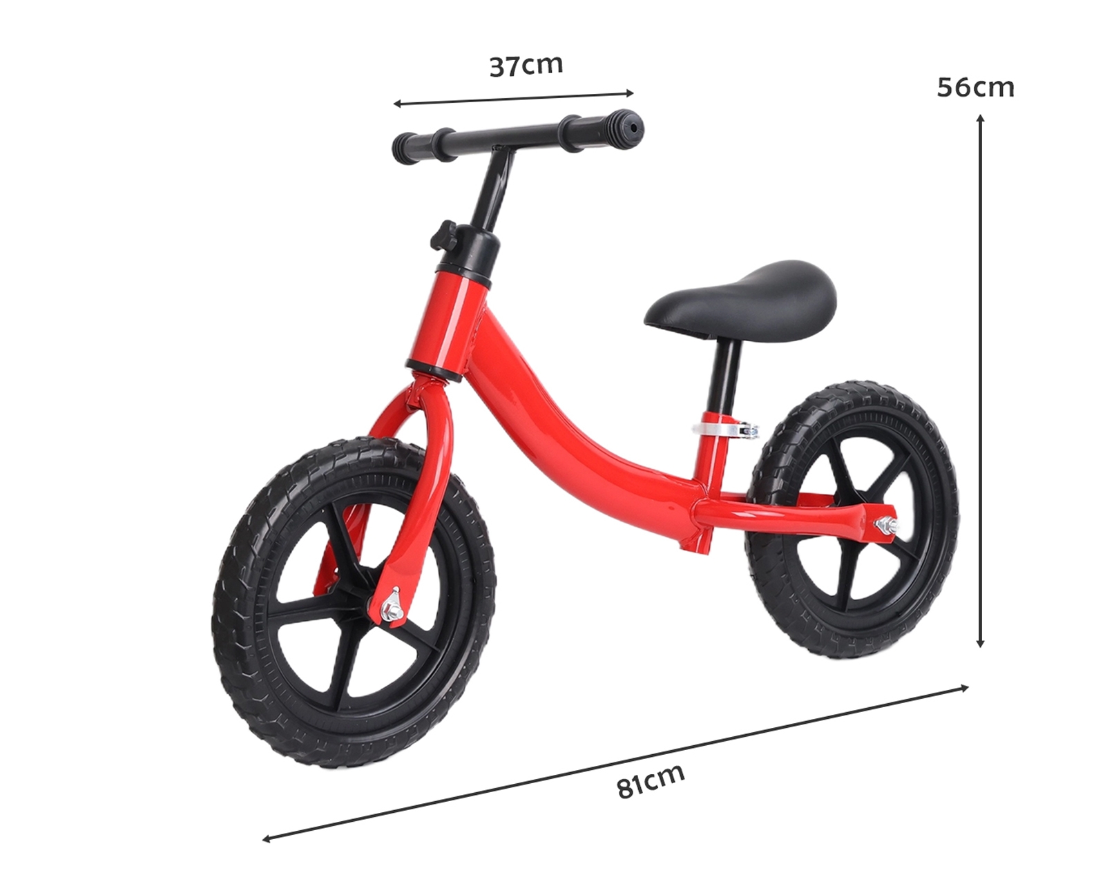 Foto 3 | Bicicleta De Equilibrio Y Balance Basitex Color Rojo
