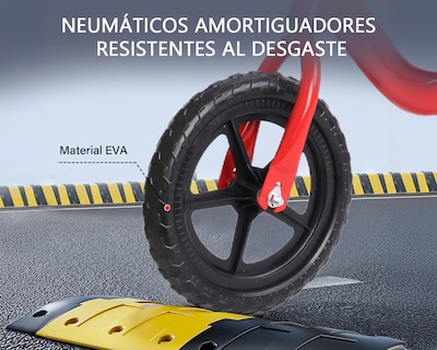 Foto 7 | Bicicleta De Equilibrio Y Balance Basitex Color Rojo