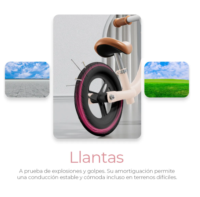 Foto 3 pulgar | Bicicleta De Equilibrio Sin Pedales Entrenadora Para Niños Color Rosa