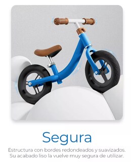 Foto 4 | Bicicleta De Equilibrio Sin Pedales Entrenadora Para Niños Color Azul