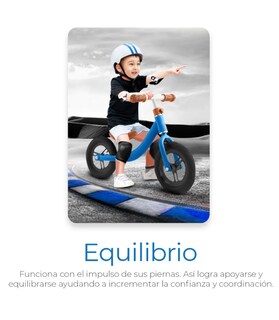 Foto 6 | Bicicleta De Equilibrio Sin Pedales Entrenadora Para Niños Color Azul