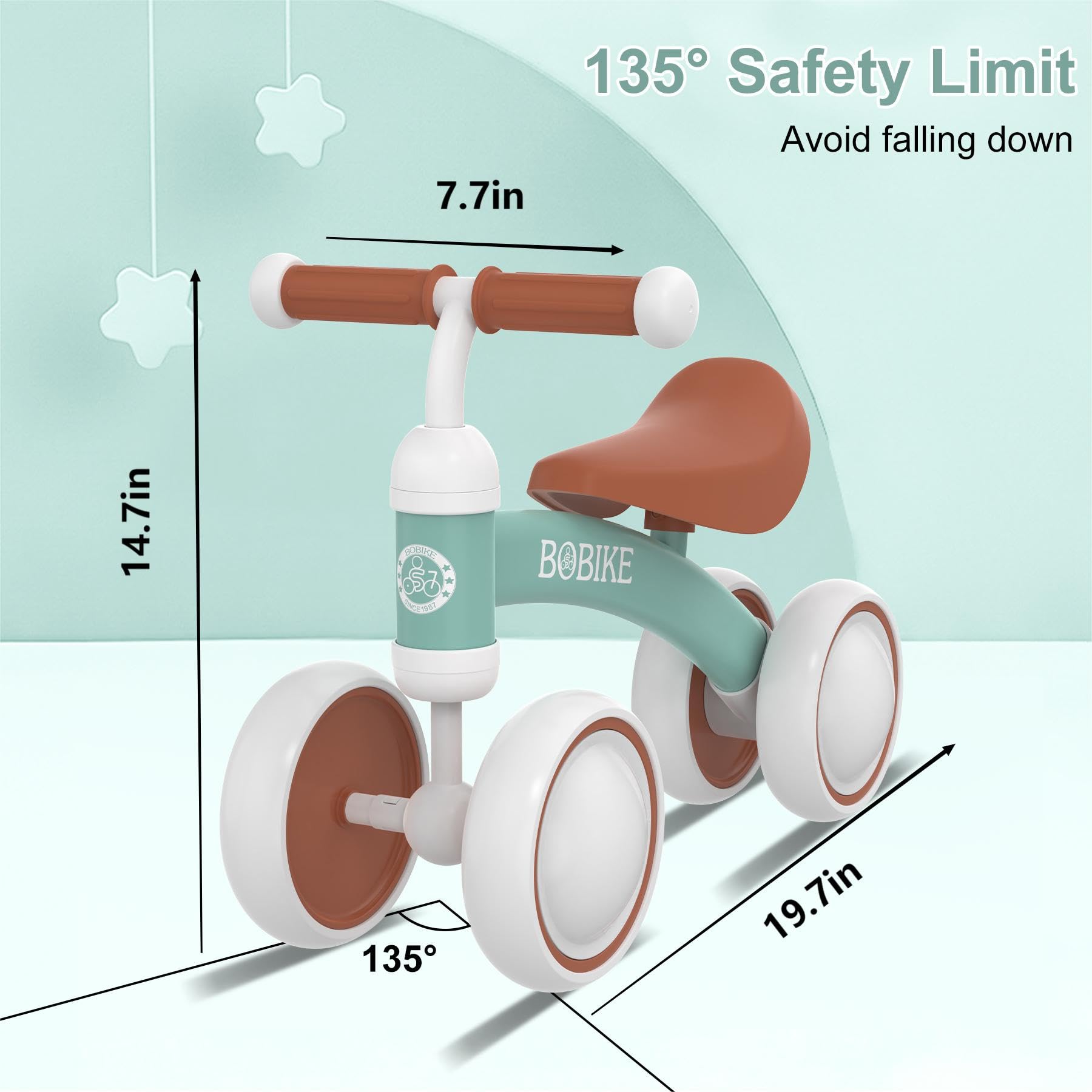 Foto 5 pulgar | Bicicleta Balance Bobike Para Niños De 12 A 36 Meses Con 4 Ruedas - Venta Internacional.