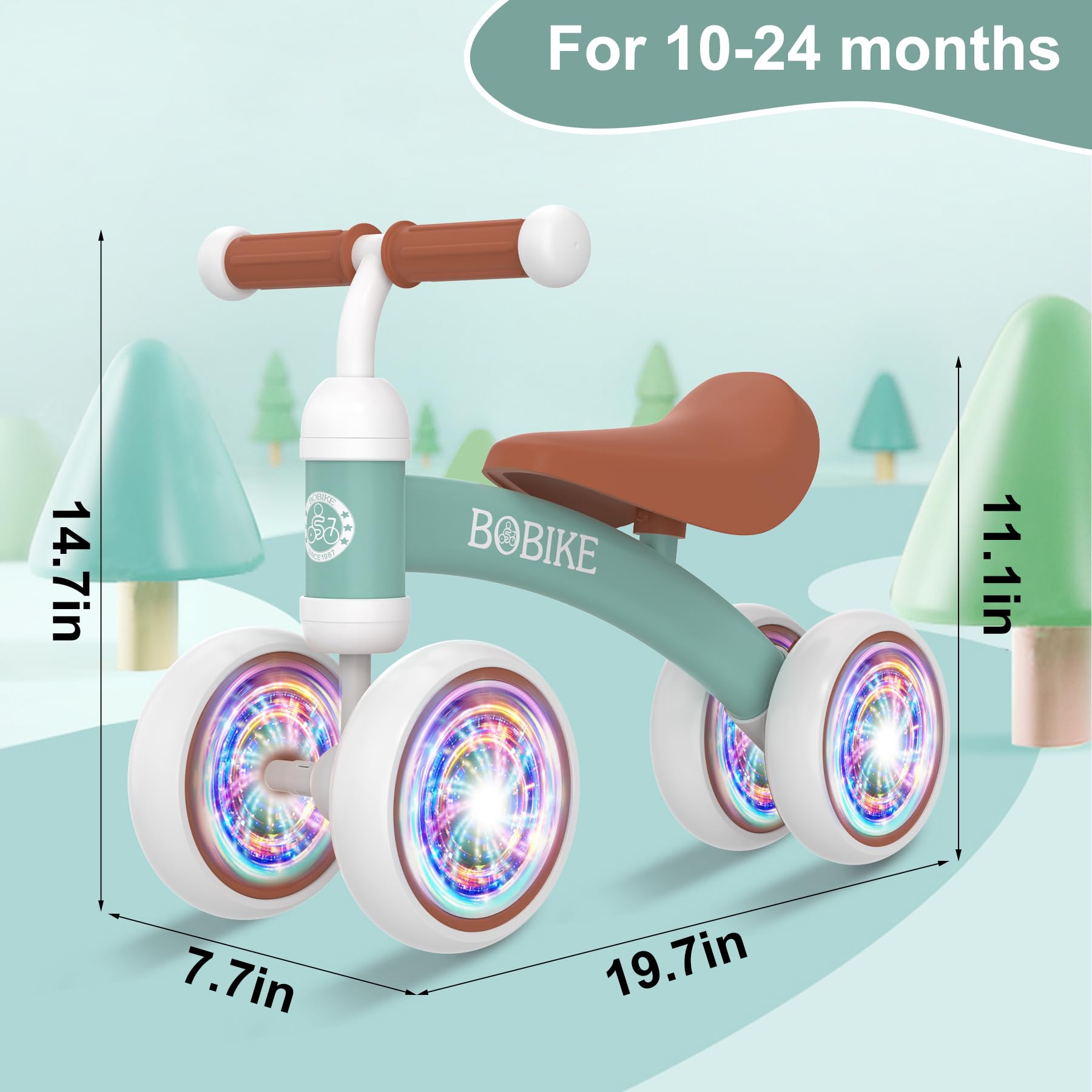 Foto 8 pulgar | Bicicleta Balance Bobike Para Niños De 12 A 36 Meses Con 4 Ruedas - Venta Internacional.