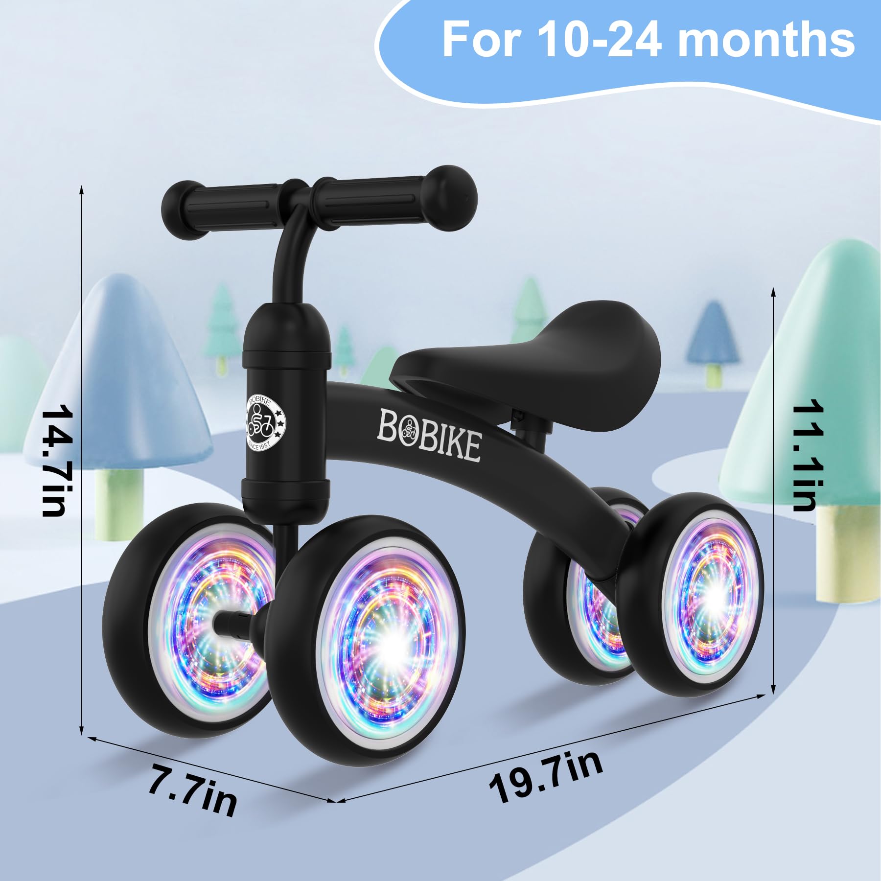 Foto 8 pulgar | Bicicleta Balance Bobike Para Niños De 12 A 36 Meses Con 4 Ruedas - Venta Internacional.