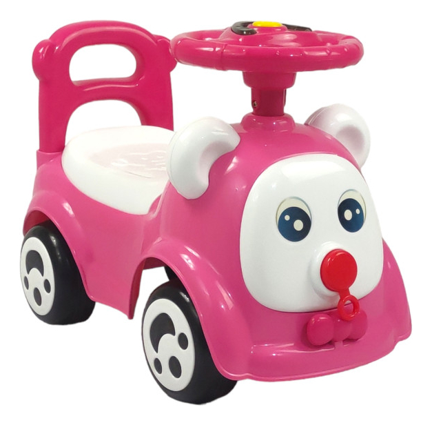 Carrito Montable Funbu con Sonido y Luz color Rosa