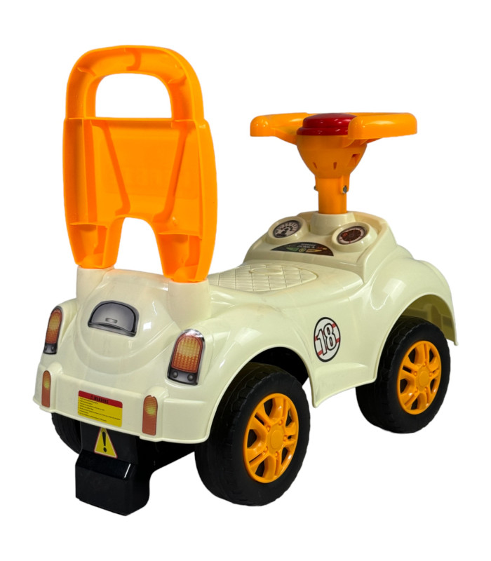 Foto 4 pulgar | Montable Para Niños Vocho Carrito Correpasillos De 50 Cm Blanco