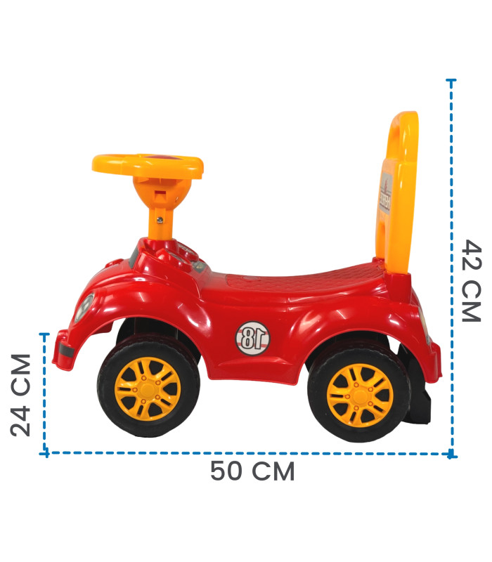 Foto 3 pulgar | Montable Para Niños Vocho Carrito Correpasillos De 50 Cm Rojo