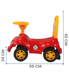 Foto 2 | Montable Para Niños Vocho Carrito Correpasillos De 50 Cm Rojo