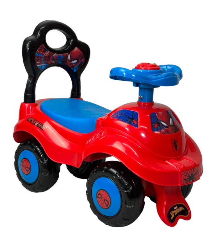 Foto 2 pulgar | Montable Para Niños Spiderman Carrito Correpasillos De 54 Cm Rojo