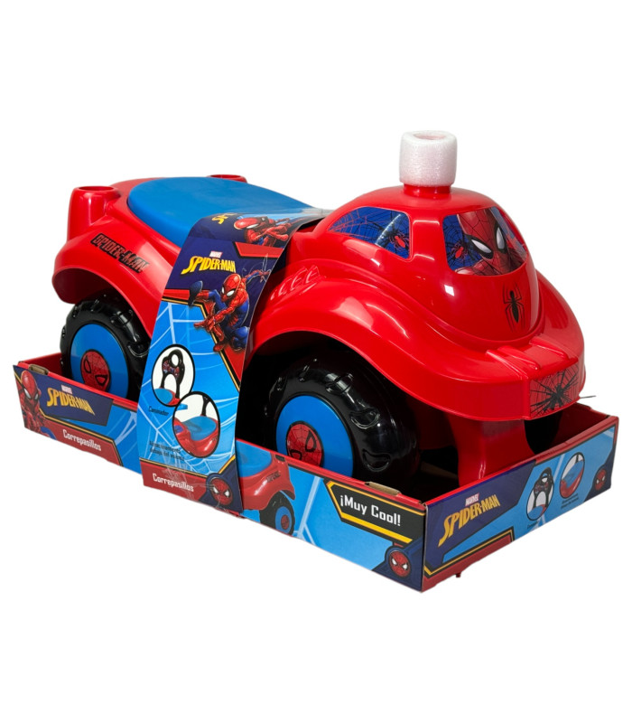 Foto 7 pulgar | Montable Para Niños Spiderman Carrito Correpasillos De 54 Cm Rojo