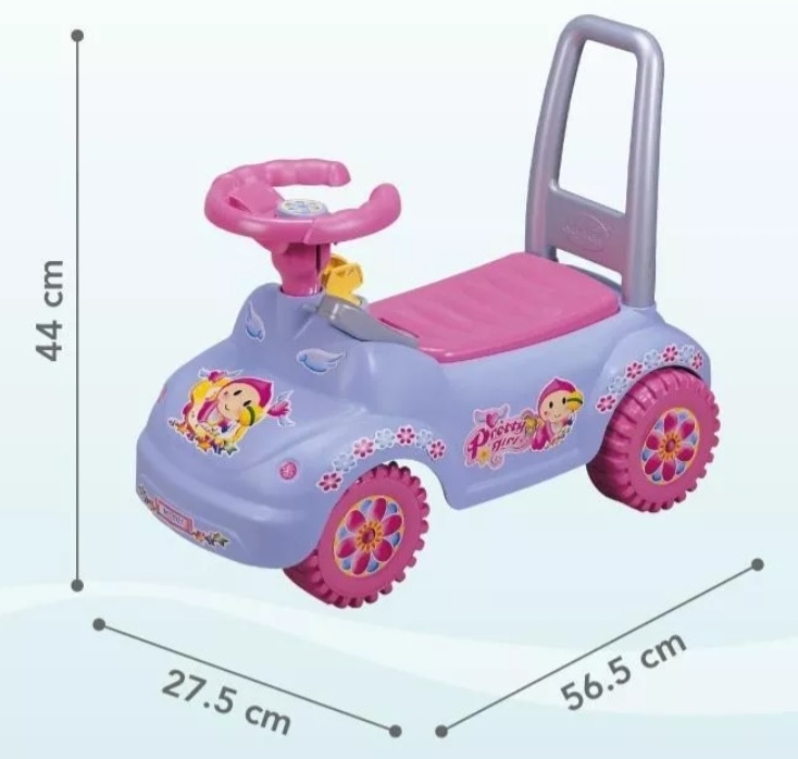 Foto 3 pulgar | Carrito Montable MyToy Luxury Rosa con Compartimento y Claxon