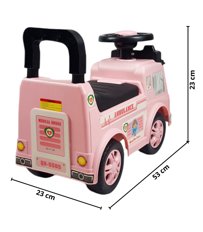 Foto 4 | Montable Para Niños Carrito Oficios Correpasillos De 53 cm - Rosa