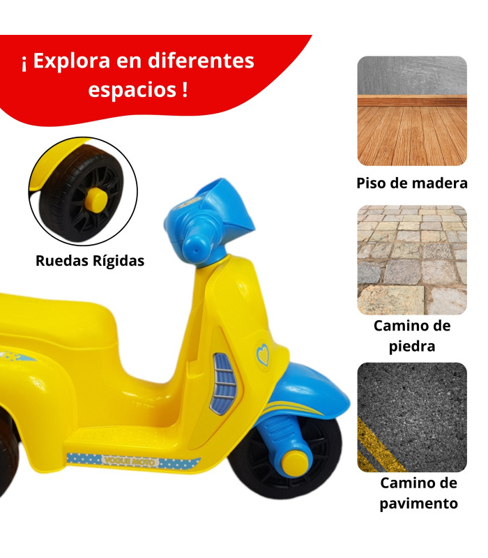 Foto 4 pulgar | Montable Correpasillos para Niños Juguete de Equilibrio Amarillo