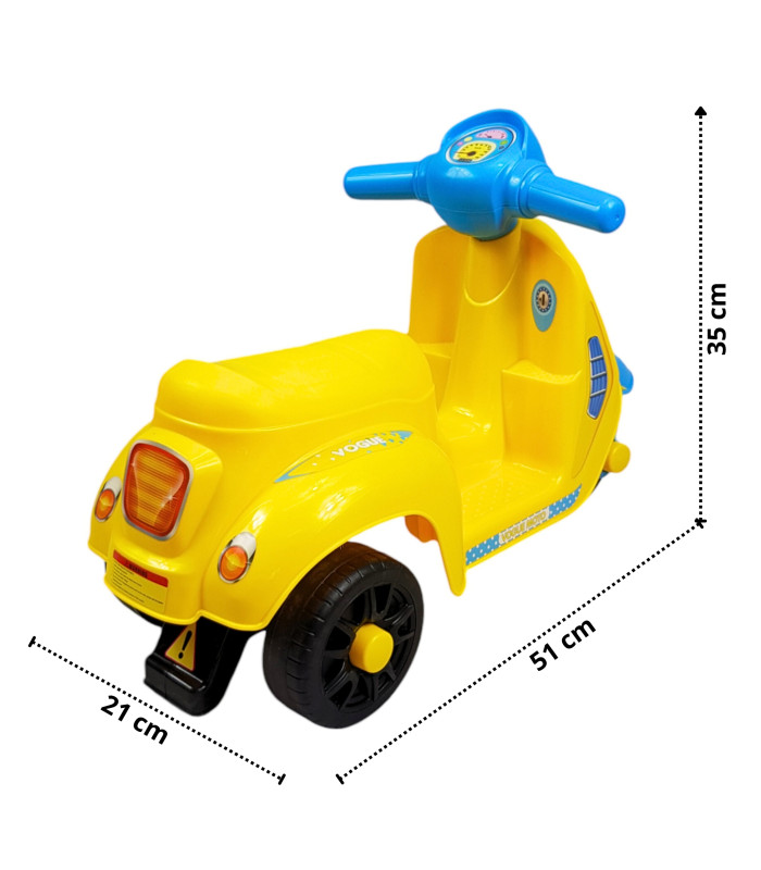 Foto 5 pulgar | Montable Correpasillos para Niños Juguete de Equilibrio Amarillo