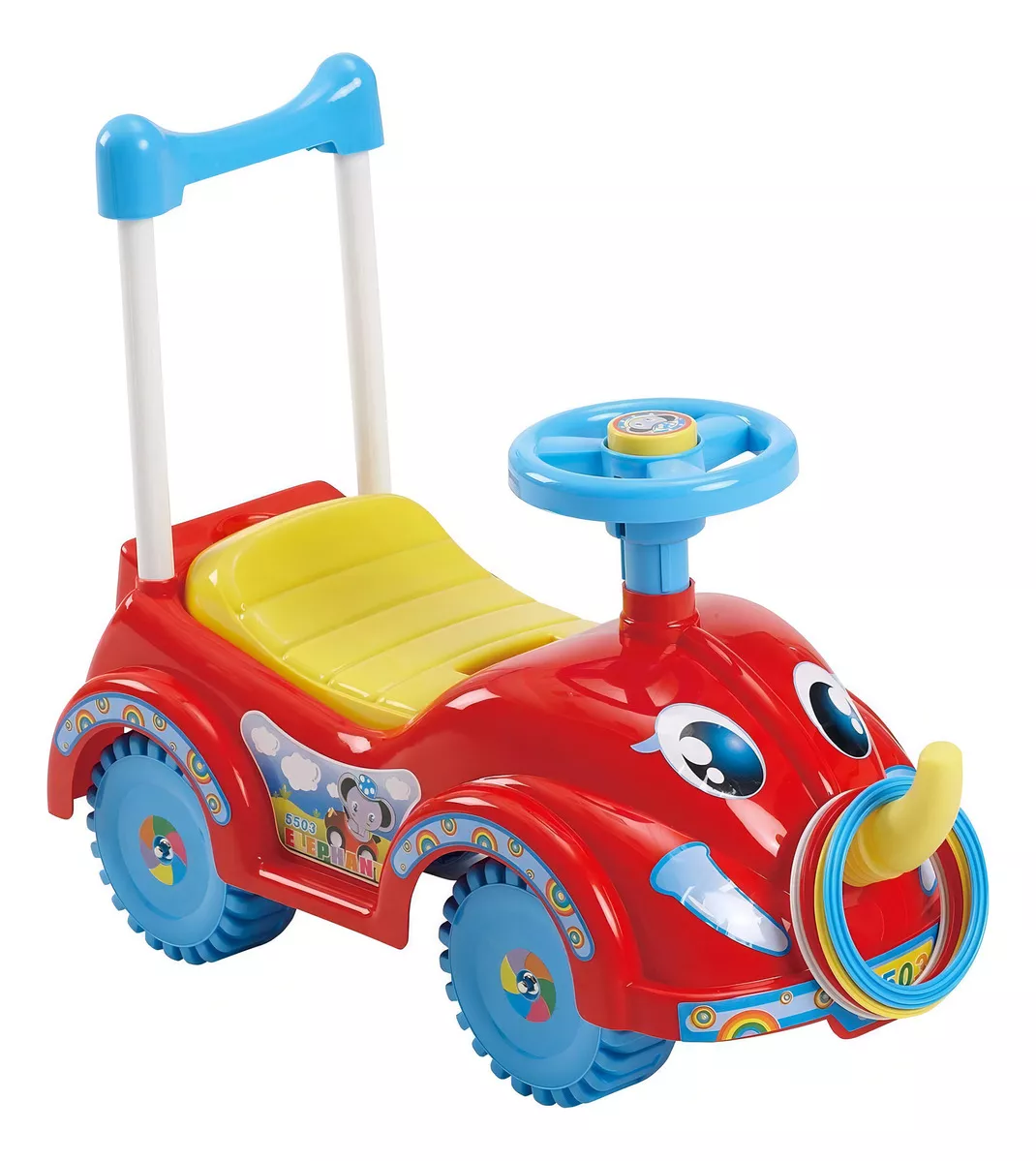Foto 1 | Carro Montable Mytoy Elefante Push para Bebe Rojo