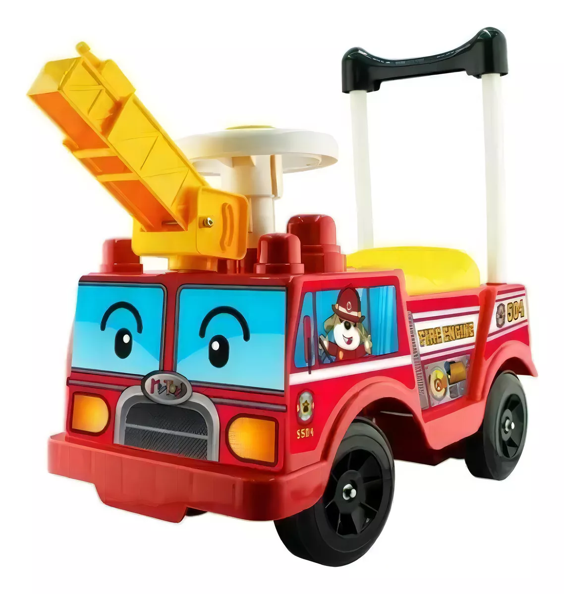 Carrito Montable Bombero para Bebe Rojo