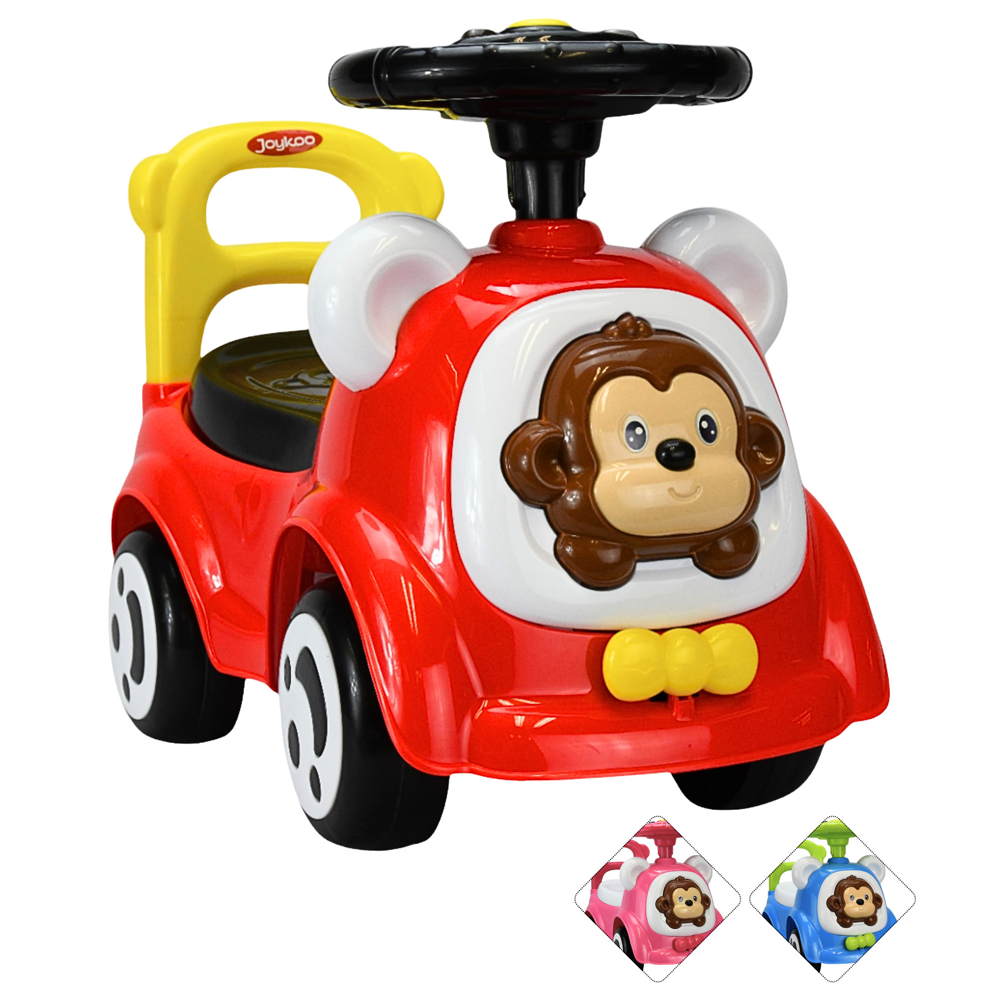 Montable Correpasillos Para Niños Con Luz Y Sonido Seguro Anticaidas - Rojo