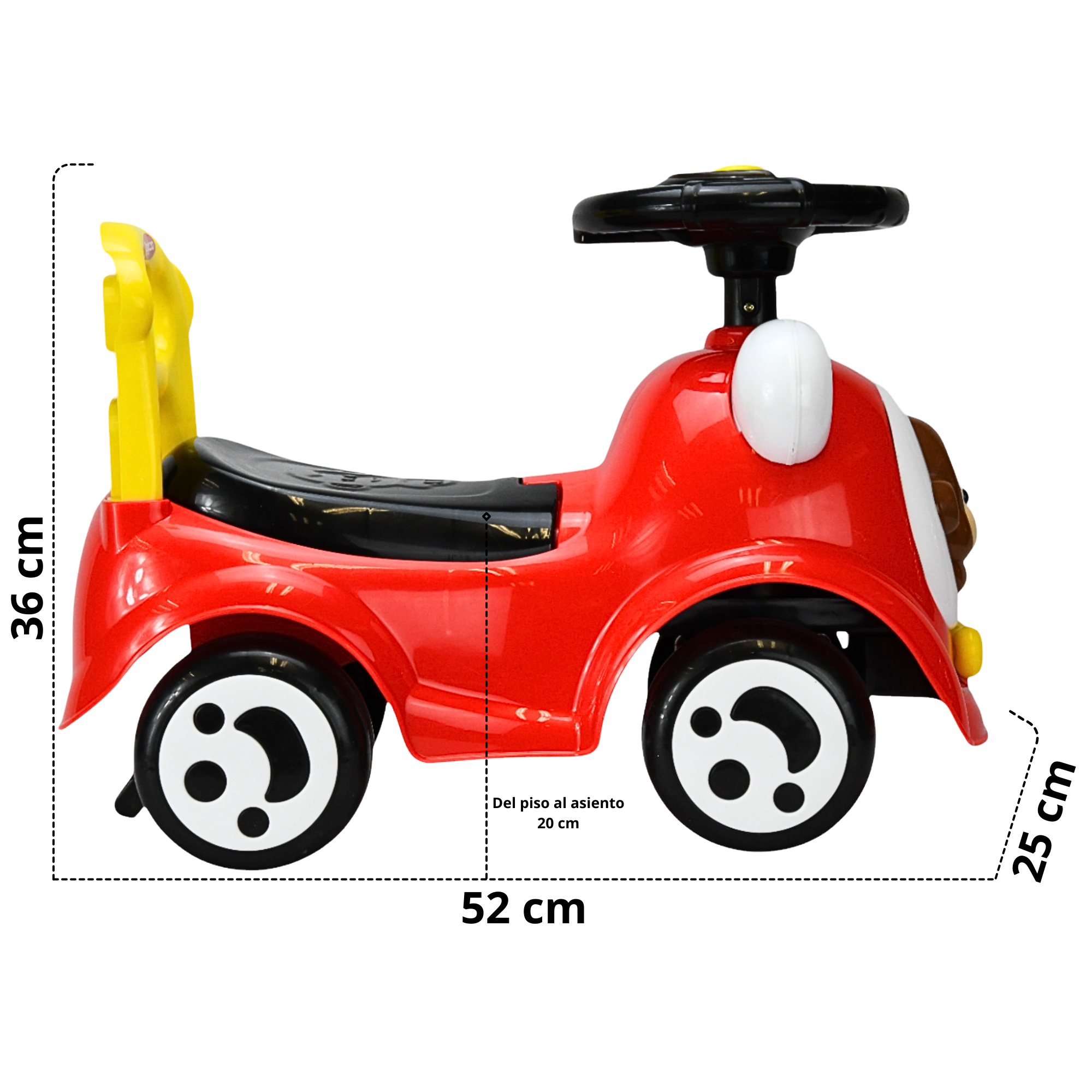 Foto 5 pulgar | Montable Correpasillos Para Niños Con Luz Y Sonido Seguro Anticaidas - Rojo