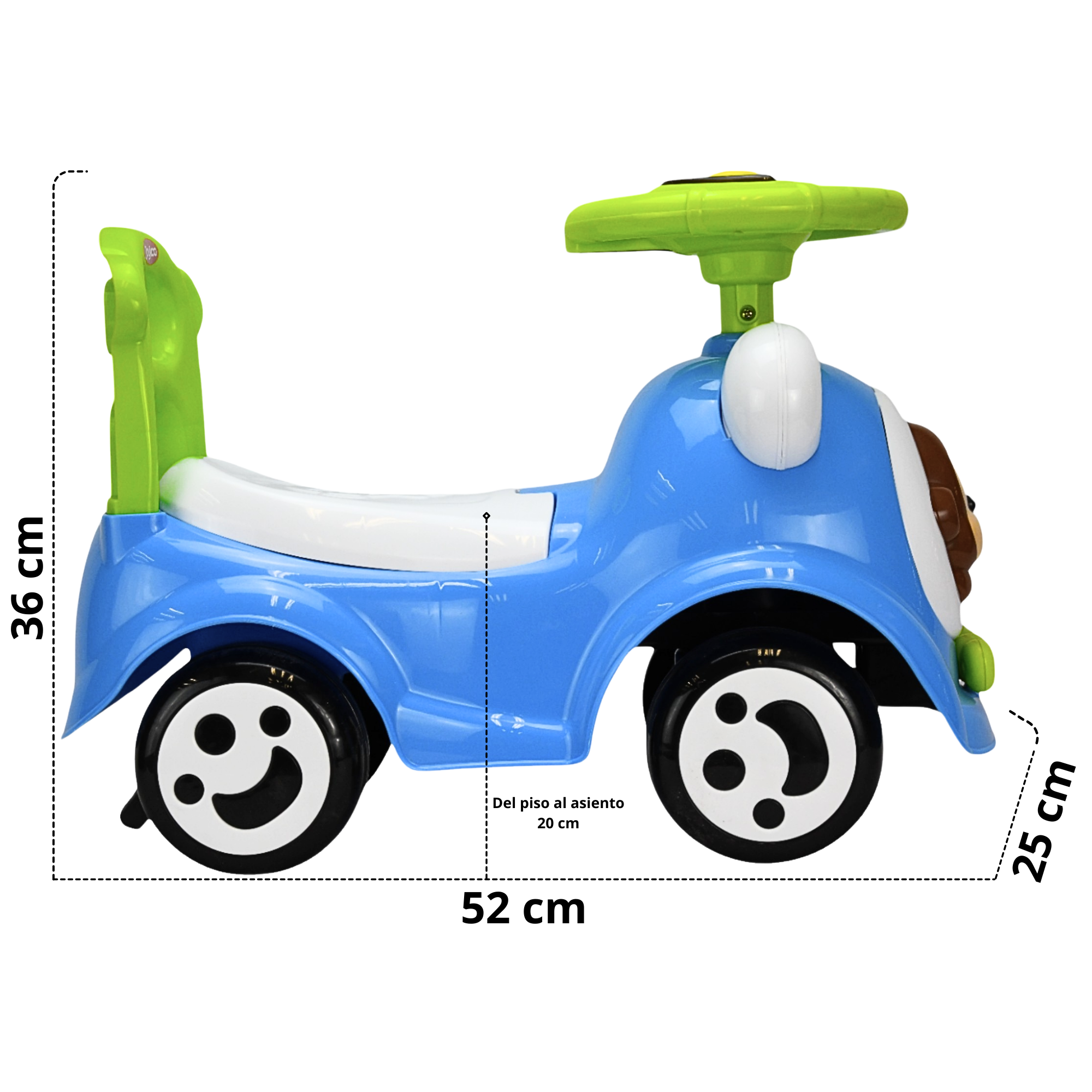 Foto 5 pulgar | Montable Correpasillos Para Niños Con Luz Y Sonido Seguro Anticaidas - Azul