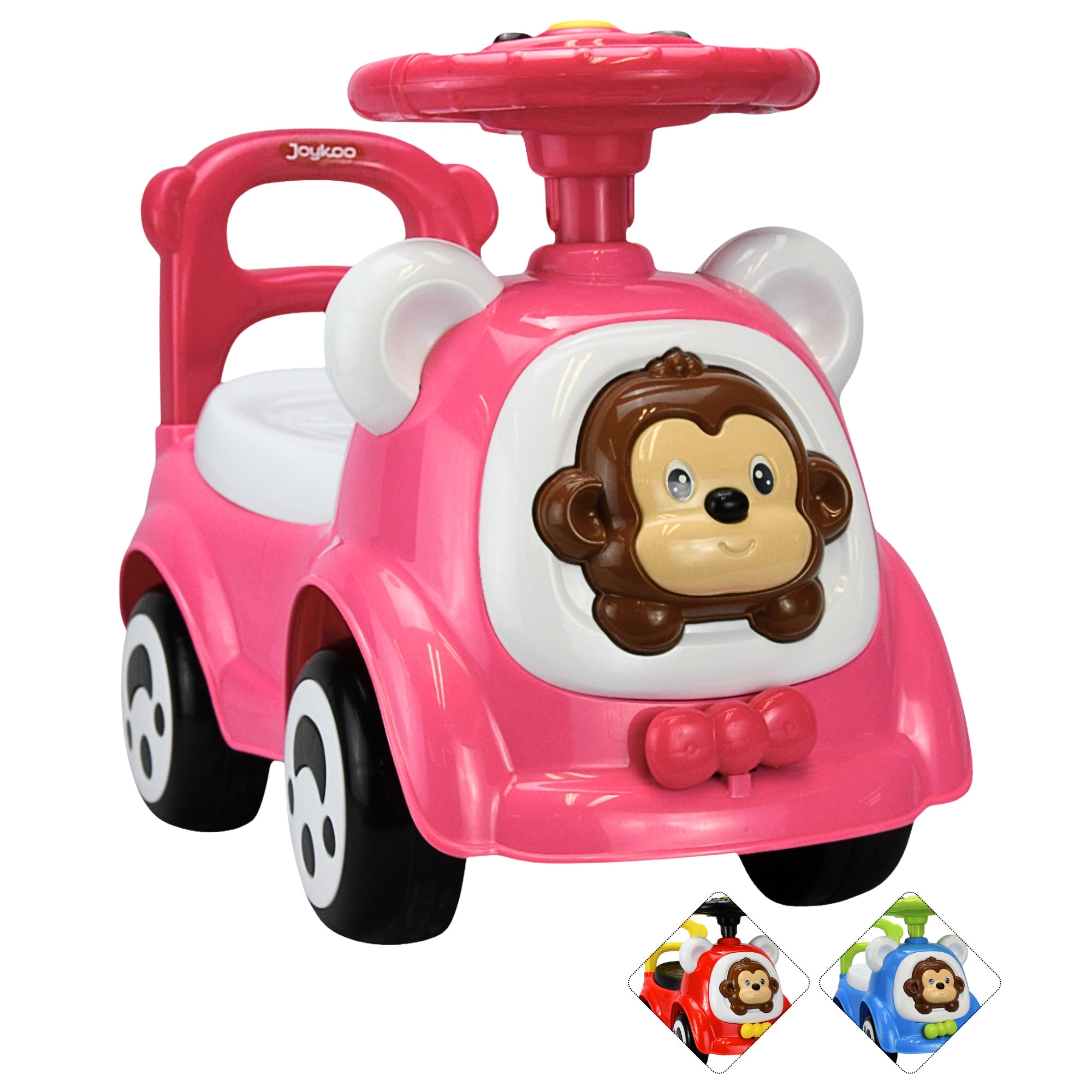 Montable Correpasillos Para Niños Con Luz Y Sonido Seguro Anticaidas - Rosa
