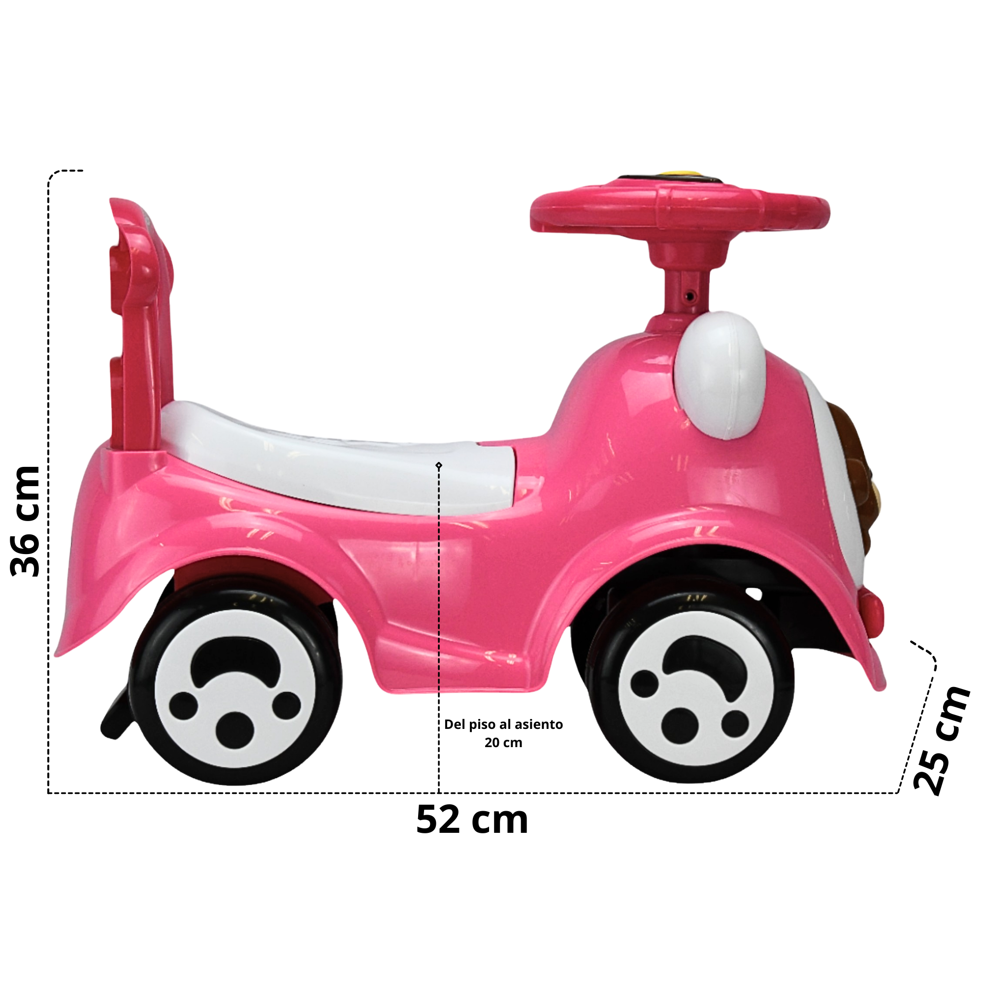 Foto 5 pulgar | Montable Correpasillos Para Niños Con Luz Y Sonido Seguro Anticaidas - Rosa