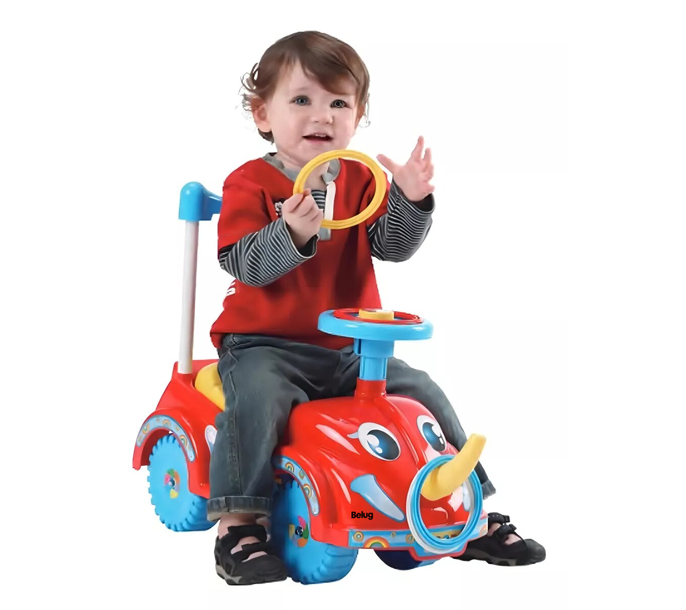 Foto 3 pulgar | Carro Montable Para Niños Mytoy Elefante Push Car Rojo Belug