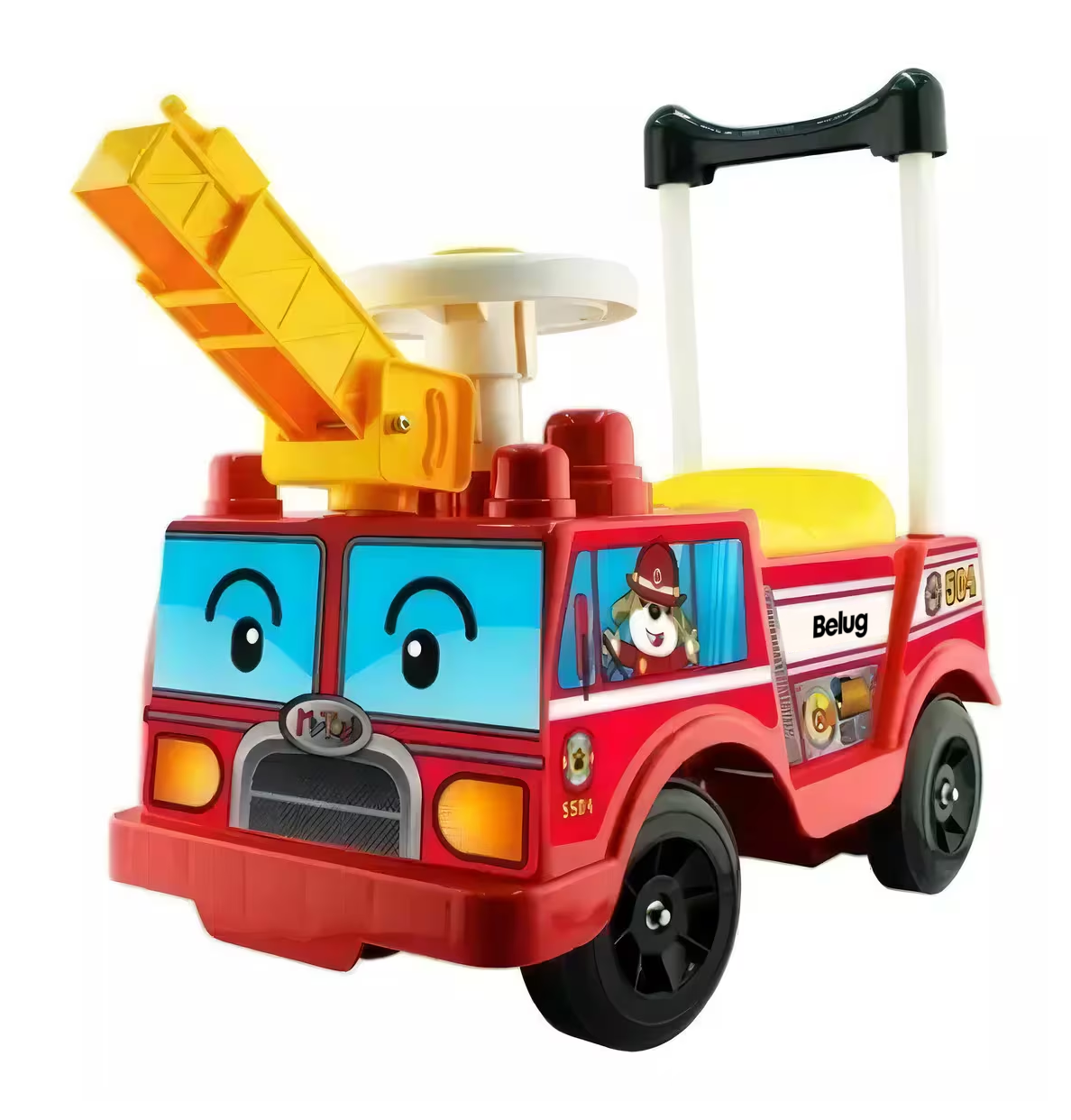 Carrito Montable Bombero Color Rojo Belug