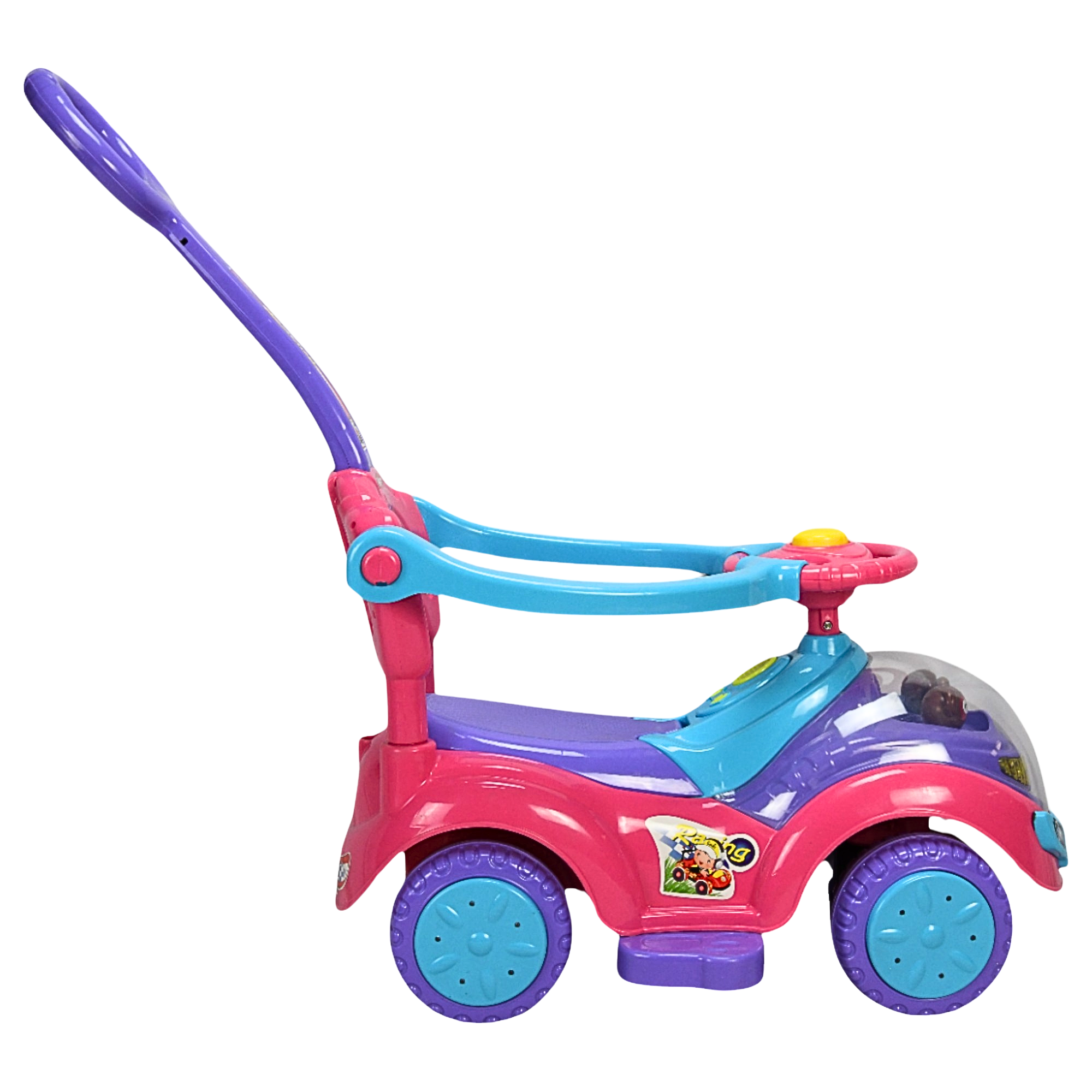 Foto 3 pulgar | Montable Correpasillos Para Niños Con Luz Y Sonido Bastón Con Toldo Protector - Rosa