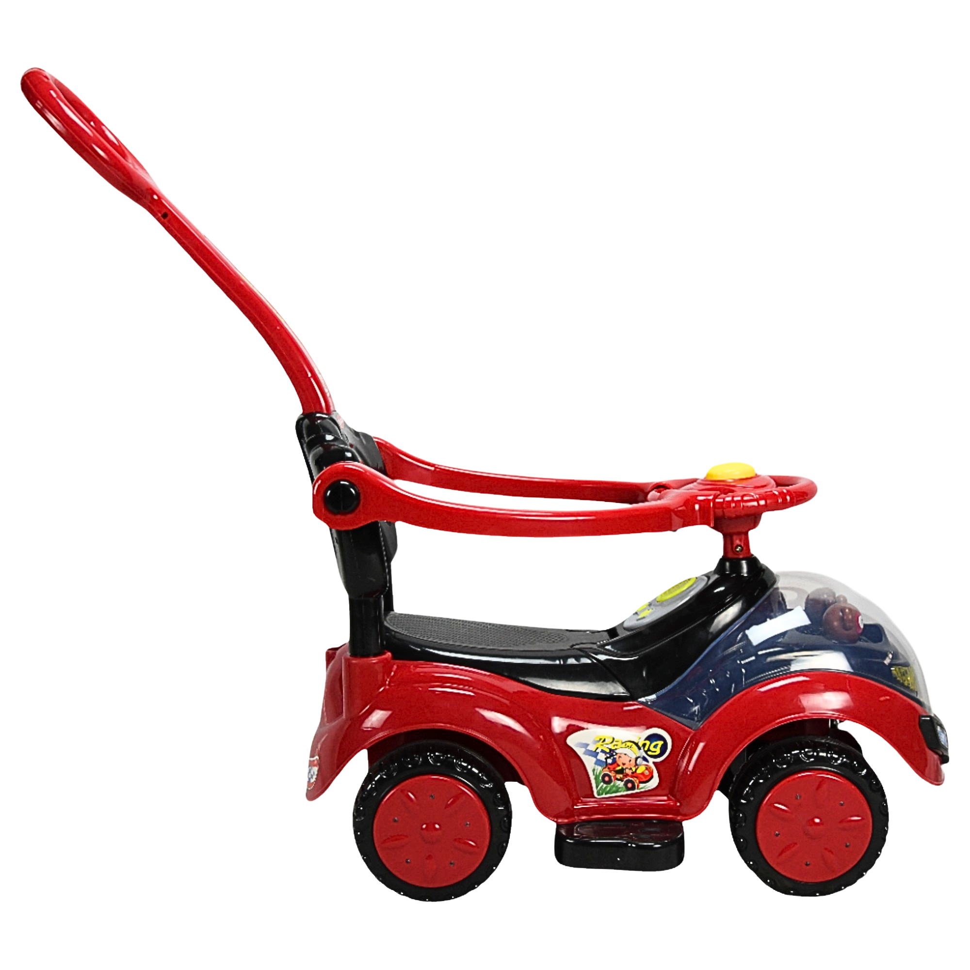 Foto 2 | Montable Correpasillos Para Niños Con Luz Y Sonido Bastón Con Toldo Protector - Rojo