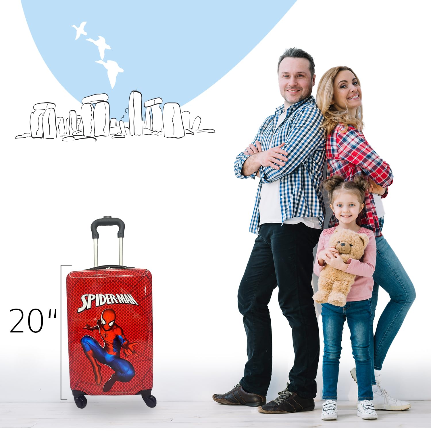 Foto 6 pulgar | Luggage Fast Forward Spiderman De 20 Pulgadas Con Tapa Dura Para Niños - Venta Internacional.