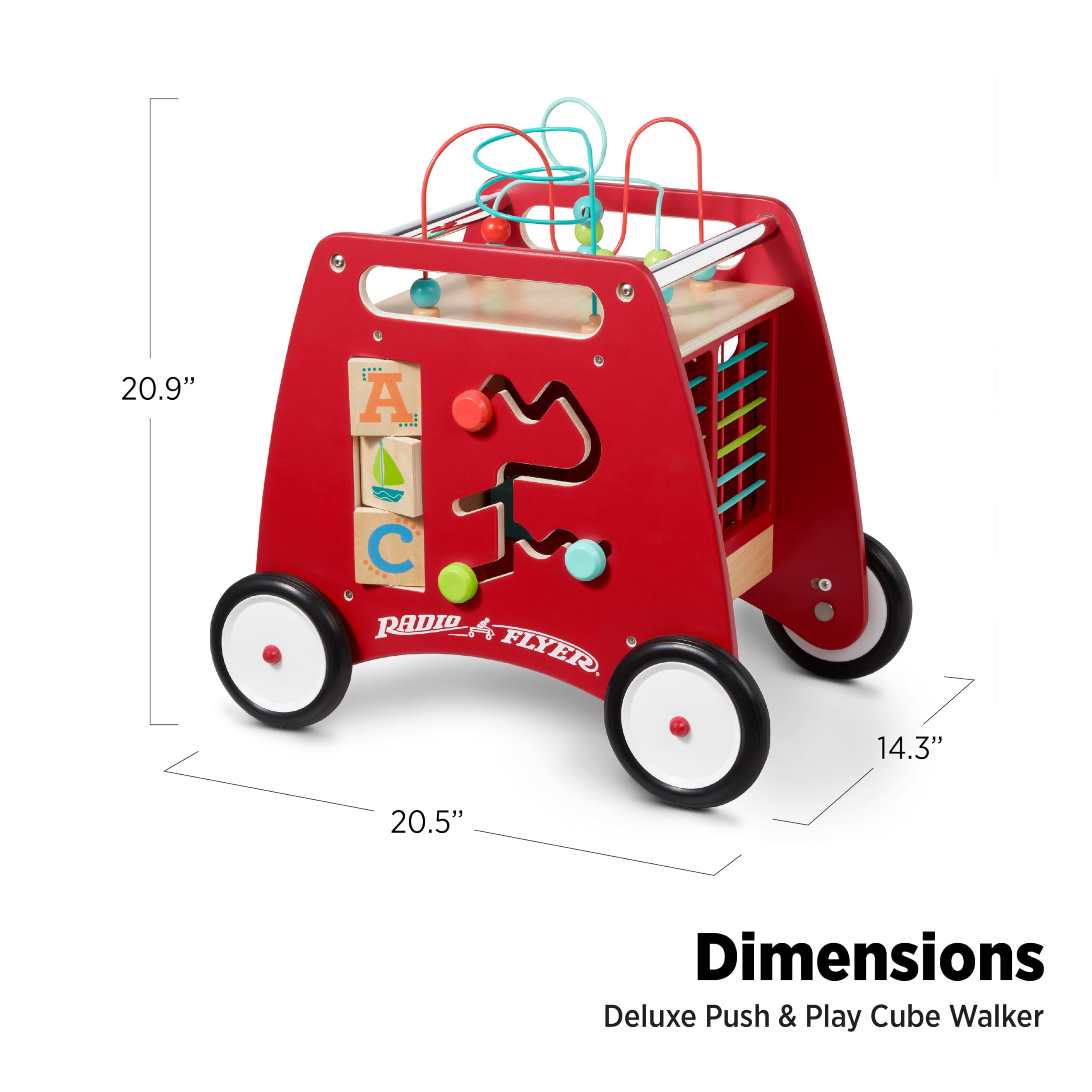 Foto 4 pulgar | Walker Toy Radio Flyer Deluxe Push & Play Cube, De 1 A 3 Años - Venta Internacional.