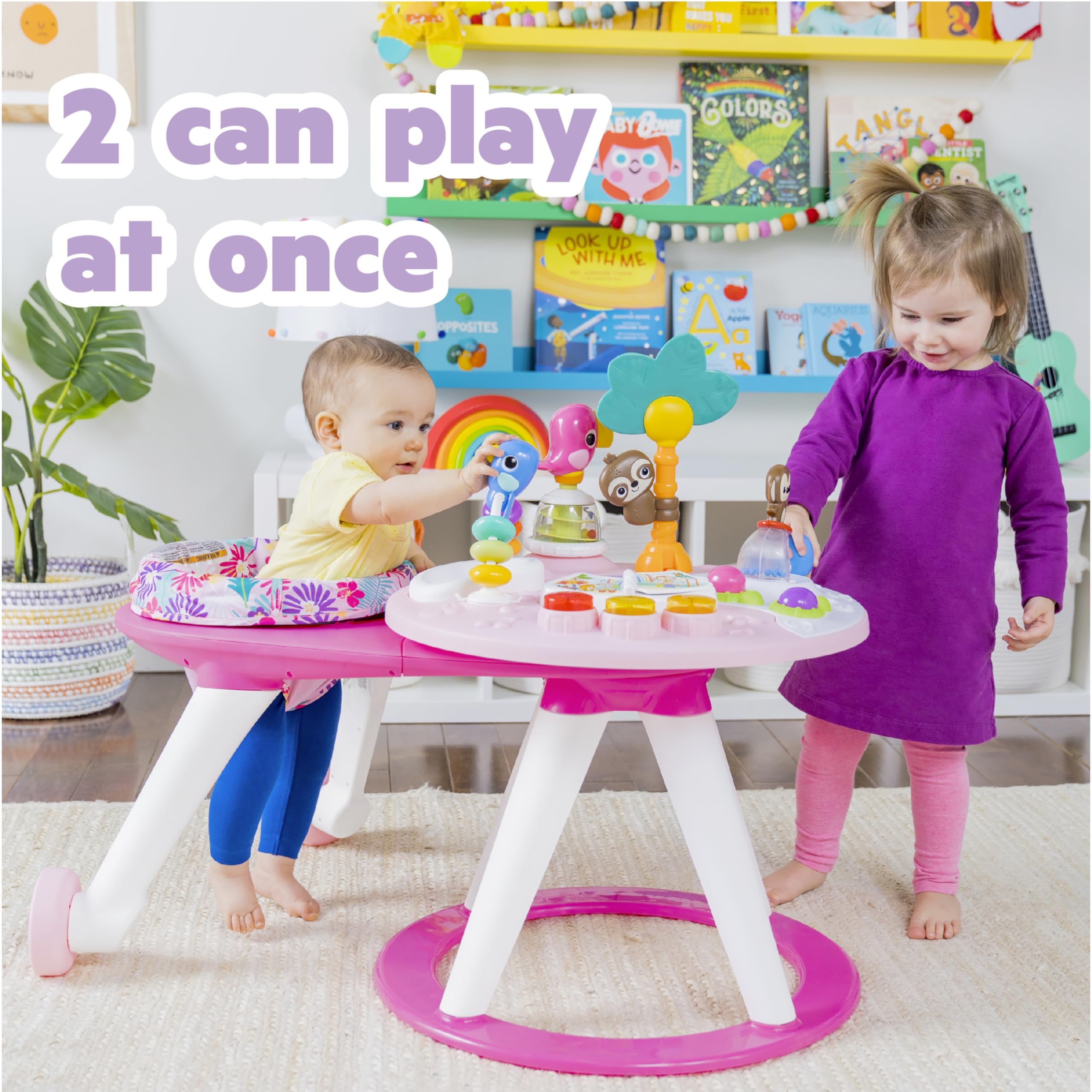 Foto 7 pulgar | Baby Walker Bright Starts Around We Go Tropic Coral 2 En 1 - Venta Internacional.