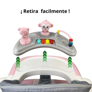 Foto 5 | Andadera Caminadora 2 En 1 Con Luz Y Sonido Diseño De Changuito - Rosa