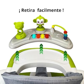 Foto 5 | Andadera Caminadora 2 En 1 Con Luz Y Sonido Diseño De Changuito - Verde