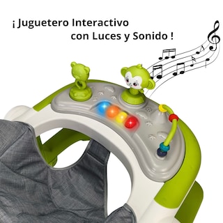 Foto 6 | Andadera Caminadora 2 En 1 Con Luz Y Sonido Diseño De Changuito - Verde