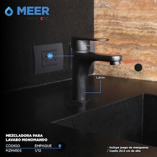 Foto 3 | Mezcladora para Lavabo Cnx Psa043 color Negro