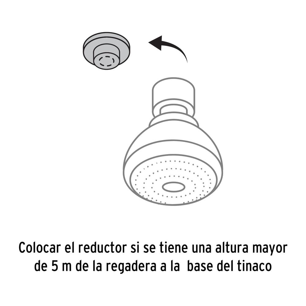 Foto 4 pulgar | Regadera Eléctrica Foset REGEL-6G color Blanco y Gris 4 Temperaturas Amplia