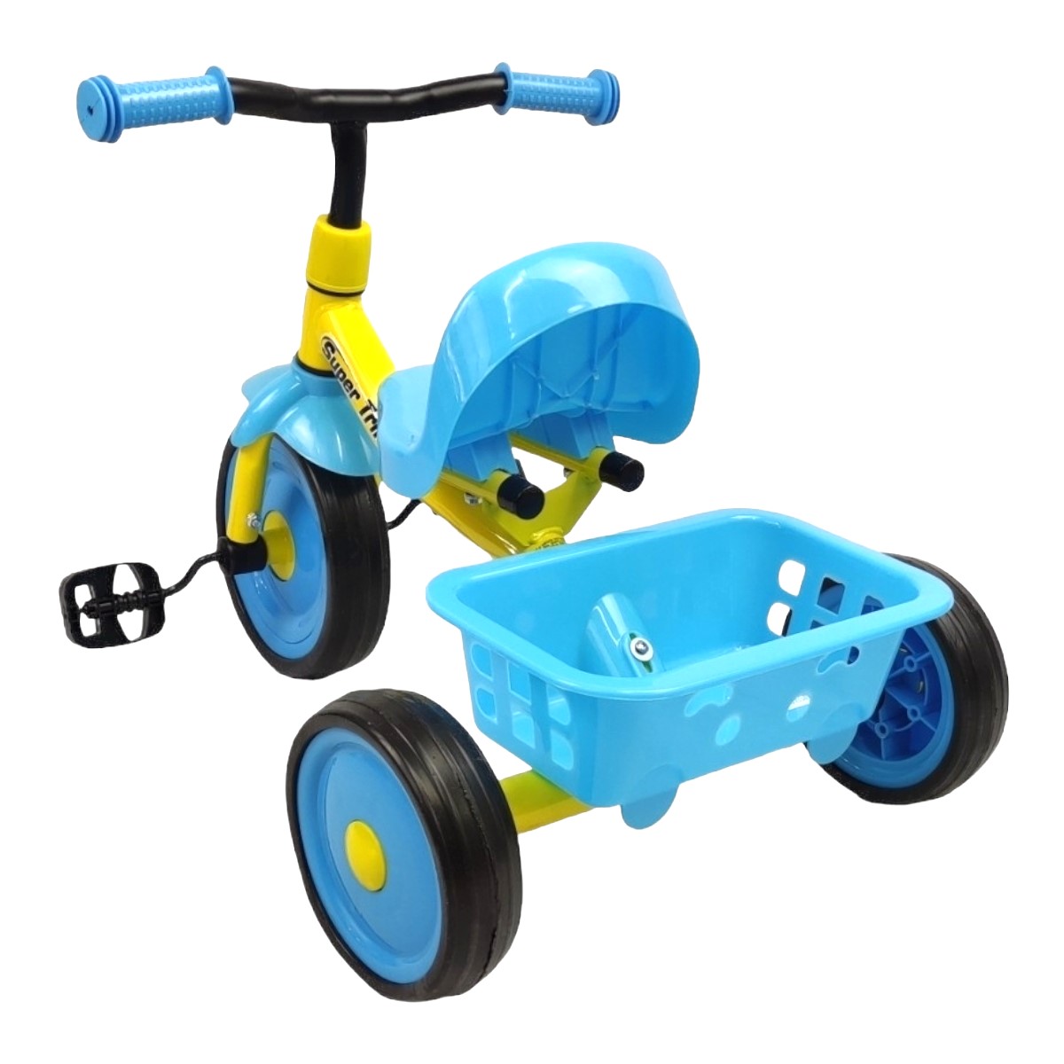 Foto 6 pulgar | Triciclo Infantil Para Niños 2 A 4 Años Con Canasto Salpicadera Altura 43 Cm