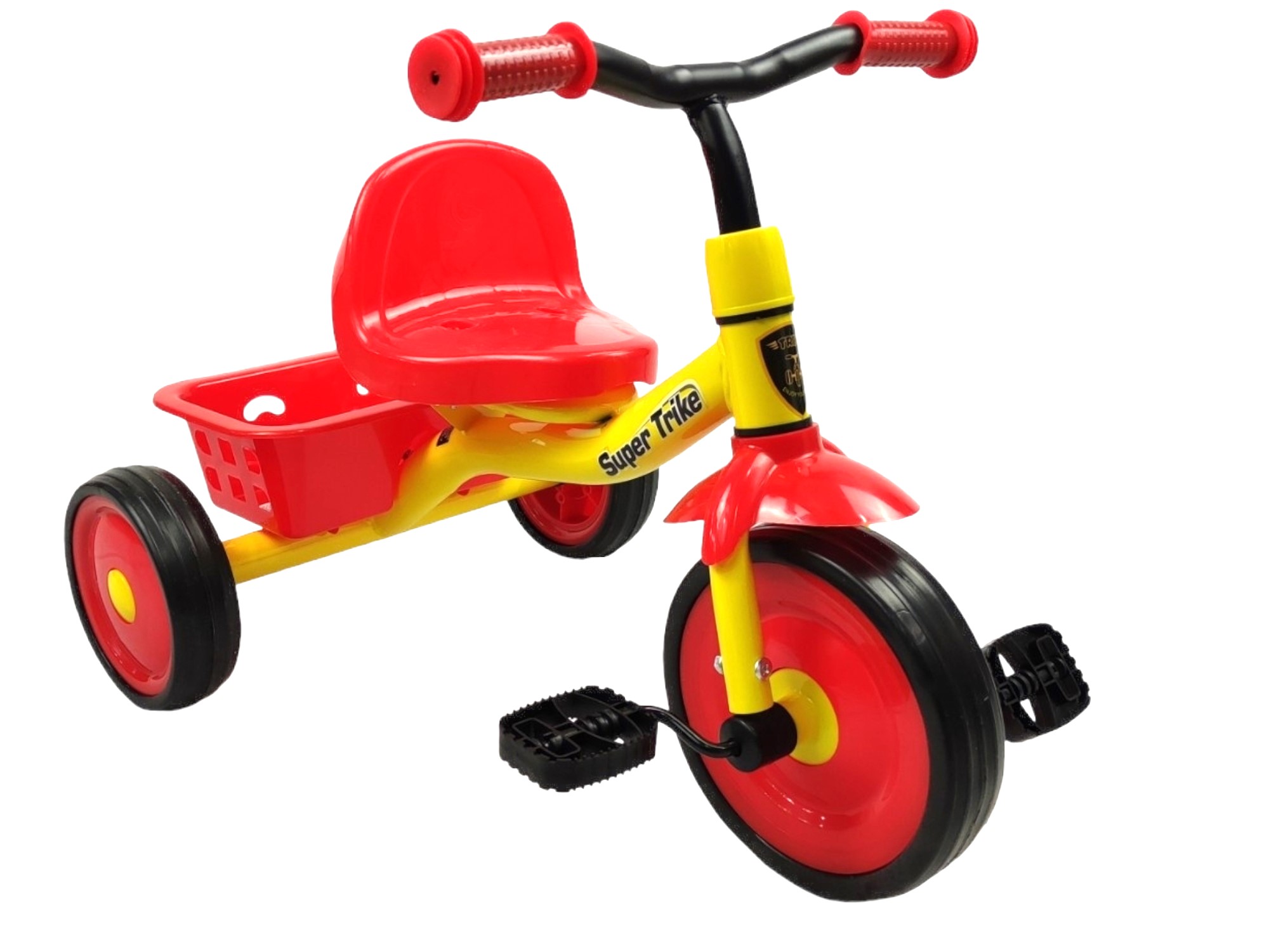 Foto 2 pulgar | Triciclo Infantil Para Niños 2 A 4 Años Con Canasto Salpicadera Altura 43 Cm