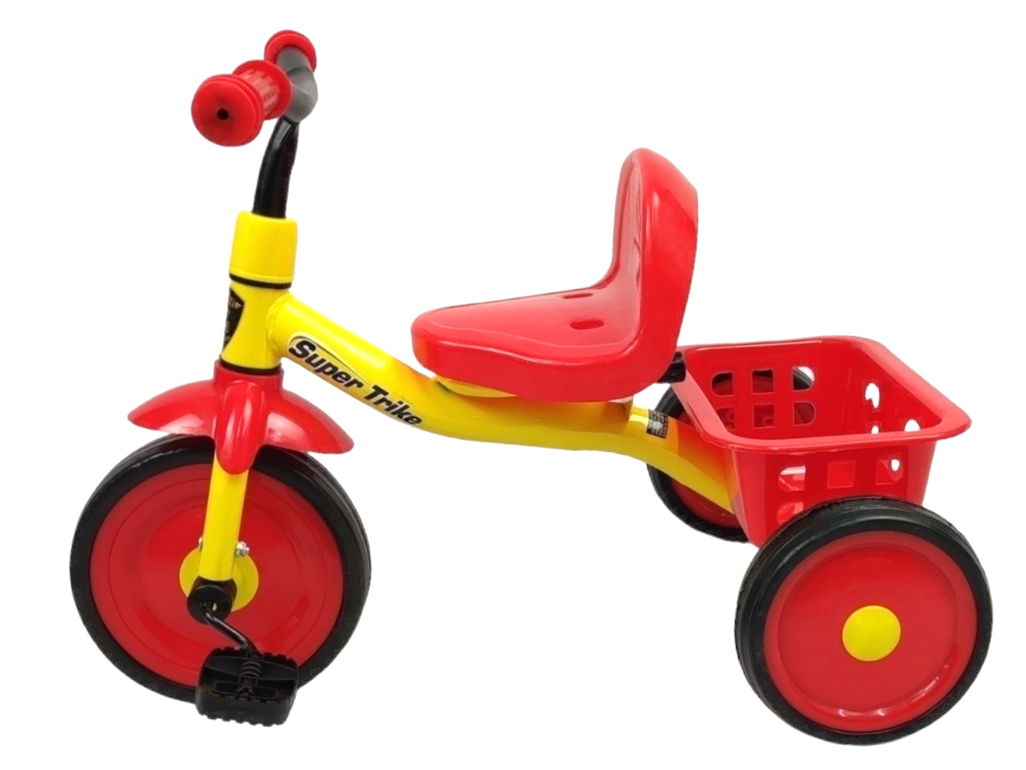 Foto 7 pulgar | Triciclo Infantil Para Niños 2 A 4 Años Con Canasto Salpicadera Altura 43 Cm